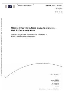 DANSK DS/EN ISO 10555-1