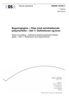 DANSK DS/EN 15755-1