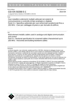 CEI EN 50288-5-1