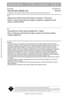 CEI EN IEC 60335-2-9