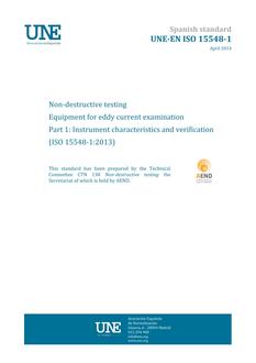 AENOR UNE-EN ISO 15548-1