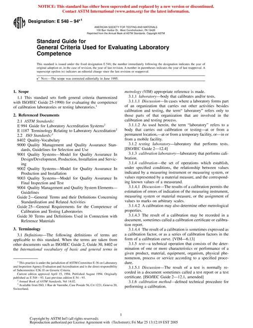 ASTM E548-94
