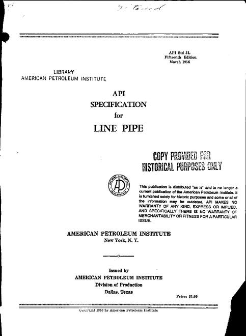 API Spec 5L