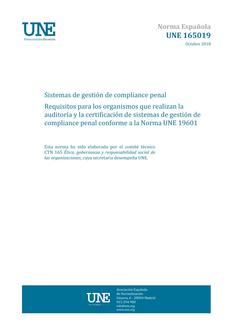 AENOR UNE 165019