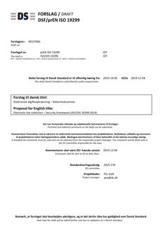 DANSK DSF/PREN ISO 19299