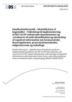 DANSK DS/CEN ISO/TS 20440