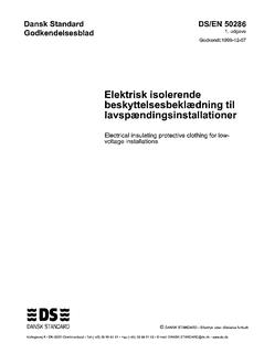 DANSK DS/EN 50286