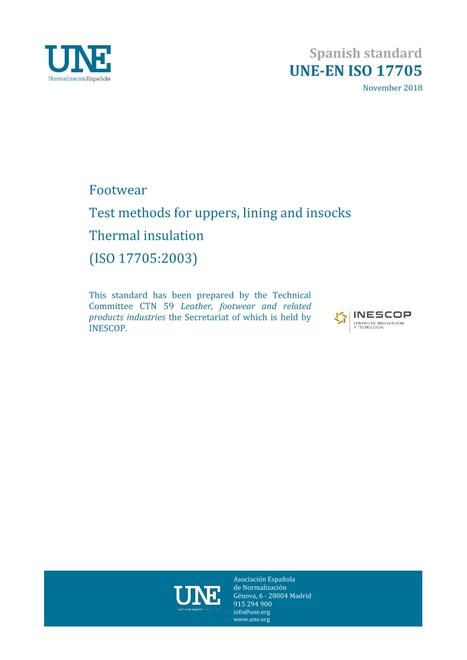 AENOR UNE-EN ISO 17705