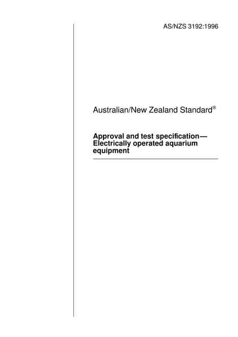 AS/NZS 3192:1996