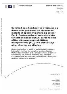 DANSK DS/EN ISO 15011-2