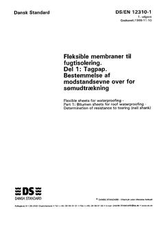 DANSK DS/EN 12310-1