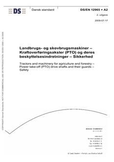 DANSK DS/EN 12965 + A2