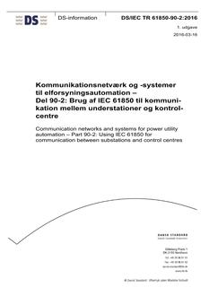 DANSK DS/IEC/TR 61850-90-2