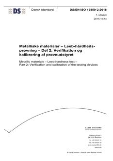 DANSK DS/EN ISO 16859-2