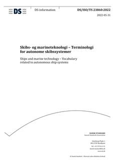 DANSK DS/ISO/TS 23860