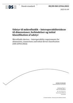 DANSK DS/EN ISO 22916