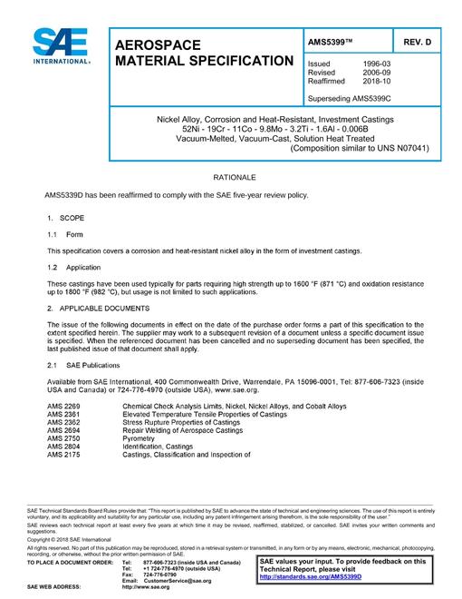 SAE AMS5399D
