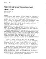 CH-81-08-1 -- Reducing Energy Requirements in Industry