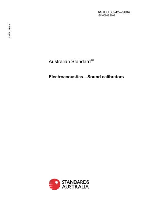 AS IEC 60942-2004