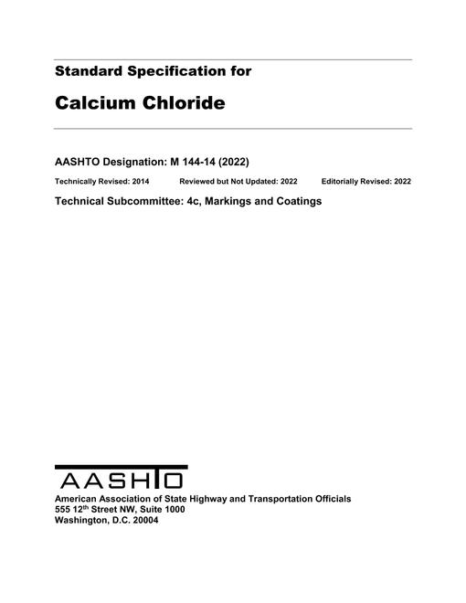 AASHTO M 144-14 (2022)