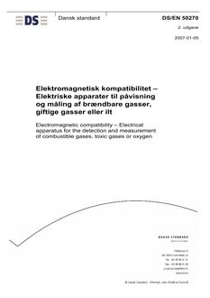 DANSK DS/EN 50270