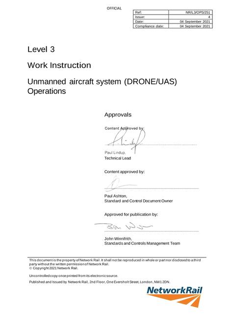 NR NR/L3/OPS/251 ISSUE 4