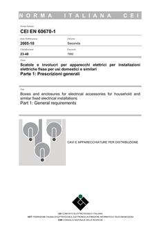 CEI EN 60670-1