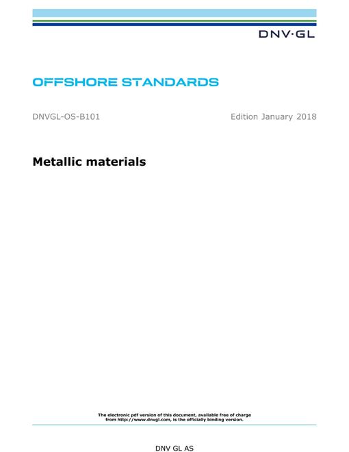 DNV DNVGL-OS-B101