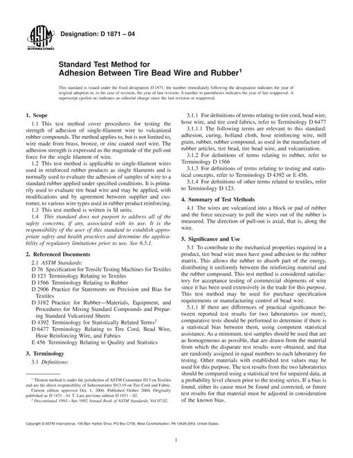ASTM D1871-04
