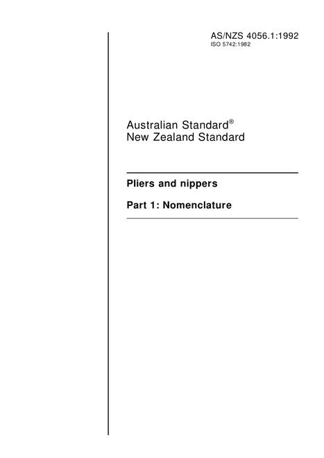 AS/NZS 4056.1:1992