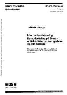 DANSK DS/ISO/IEC 10090