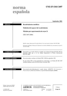 AENOR UNE-EN ISO 3497