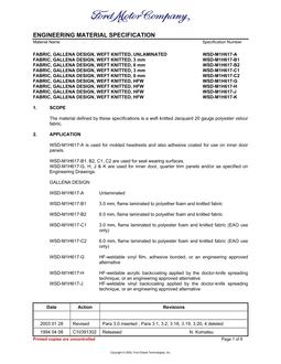 FORD WSD-M1H617-A