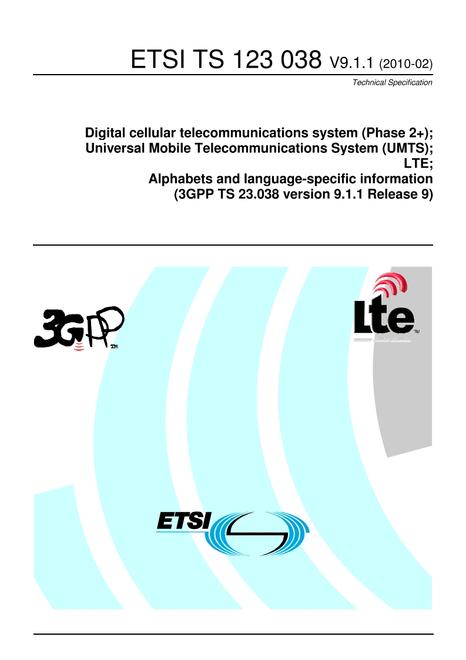 ETSI TS 123 038