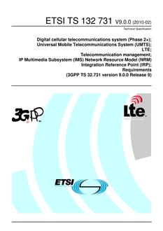 ETSI TS 132 731