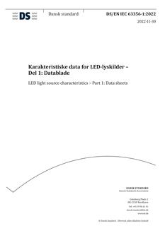DANSK DS/EN IEC 63356-1