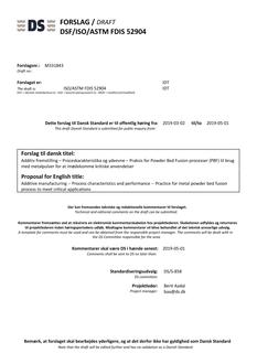 DANSK DSF/ISO/ASTM FDIS 52904