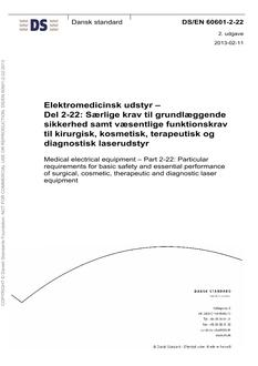 DANSK DS/EN 60601-2-22