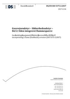 DANSK DS/EN ISO 5175-2