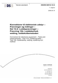 DANSK DS/EN 60512-12-2