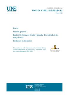 AENOR UNE-EN 13001-3-6+A1