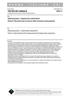 CEI EN IEC 60645-6