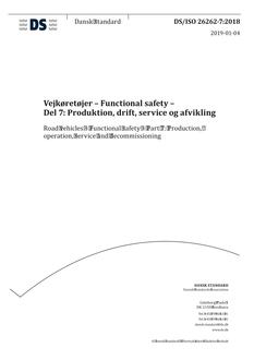 DANSK DS/ISO 26262-7