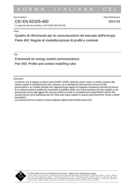 CEI EN 62325-450