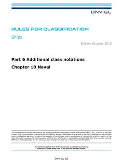 DNV DNVGL-RU-SHIPS PART 6 CHAPTER 10
