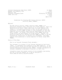 IETF RFC 6222