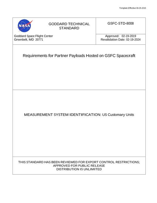 NASA GSFC-STD-8008