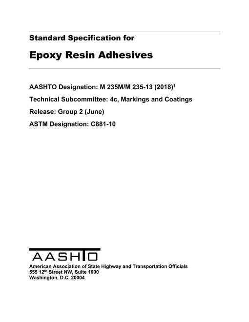 AASHTO M 235M/M 235-13 (2018)