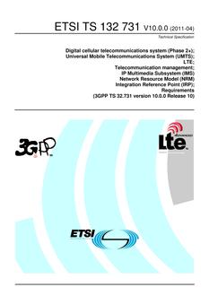 ETSI TS 132 731
