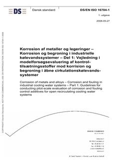 DANSK DS/EN ISO 16784-1